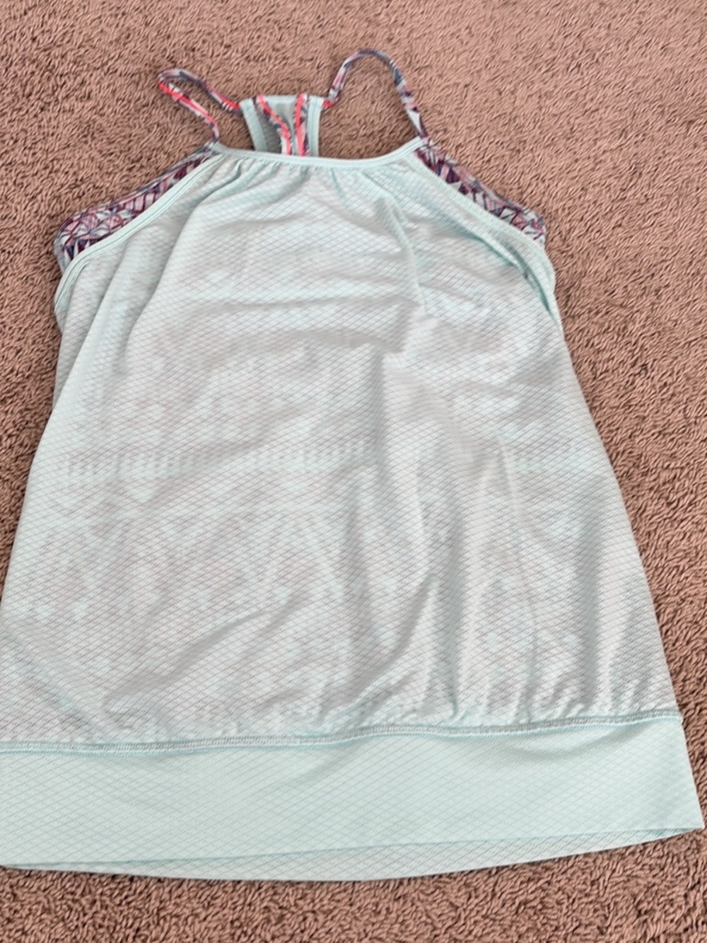 Ivivva Light Aqua Tank with Pink and Purple Trim